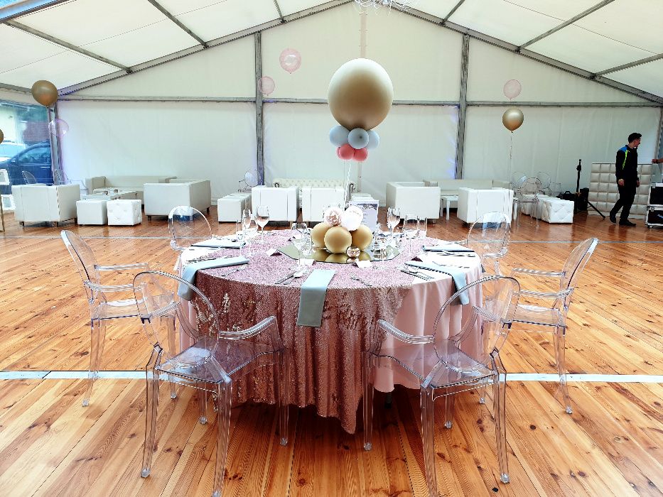 Wynajem krzeseł wesele chameleon chiavari boho glamour ghost Kraków