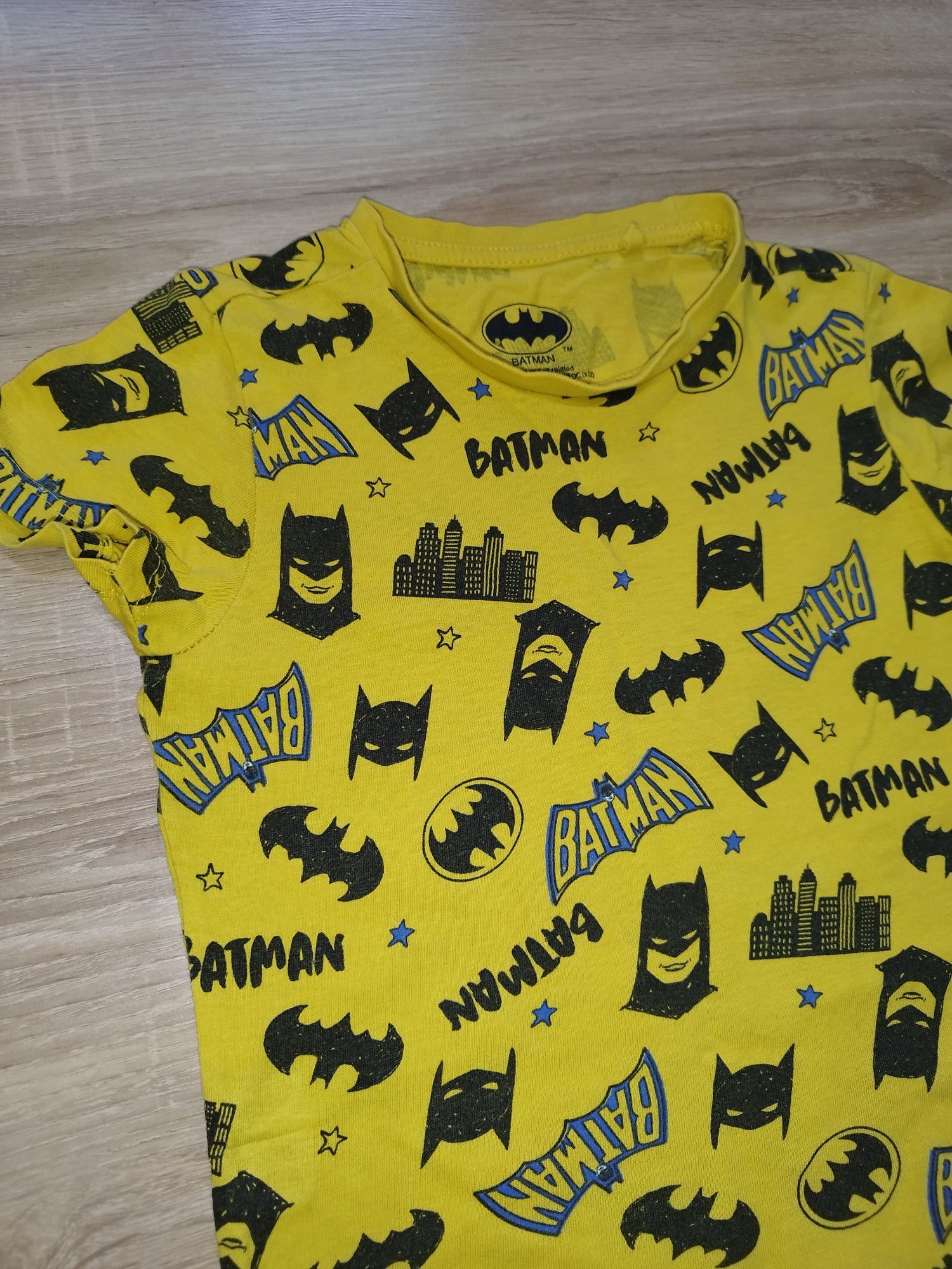 T-shirt, koszulka dla chłopca, Batman, żółta R.98 krótki rękaw