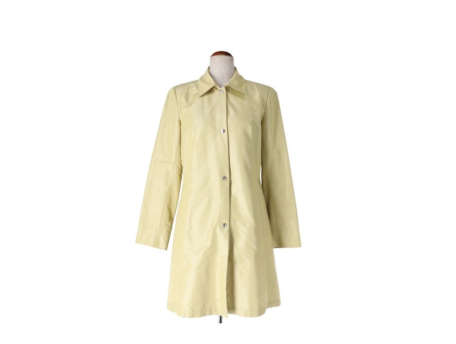 Jasno oliwkowy płaszcz marki Hexeline, rozmiar 40