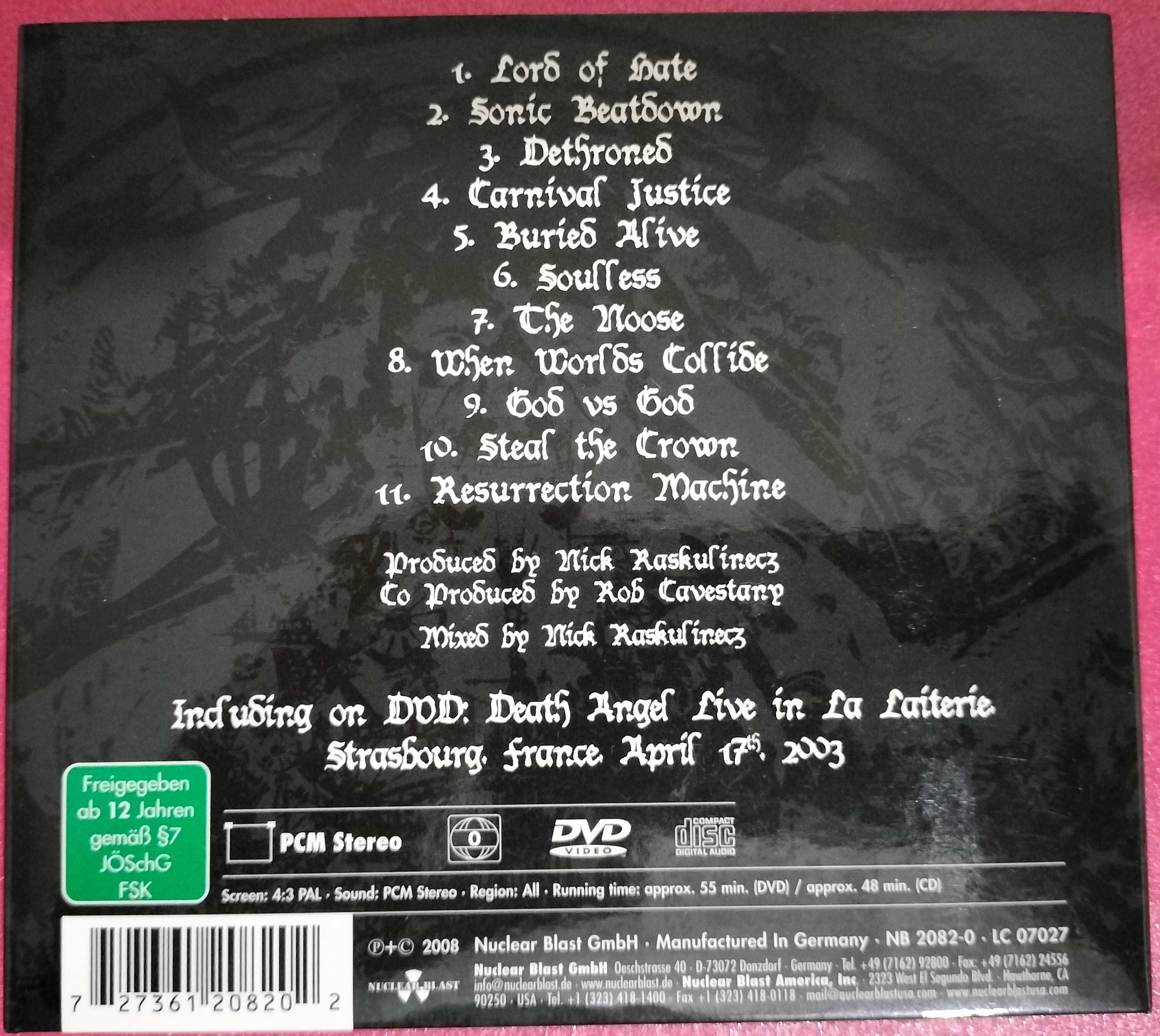Death Angel - Killing Season Digipak CD + DVD