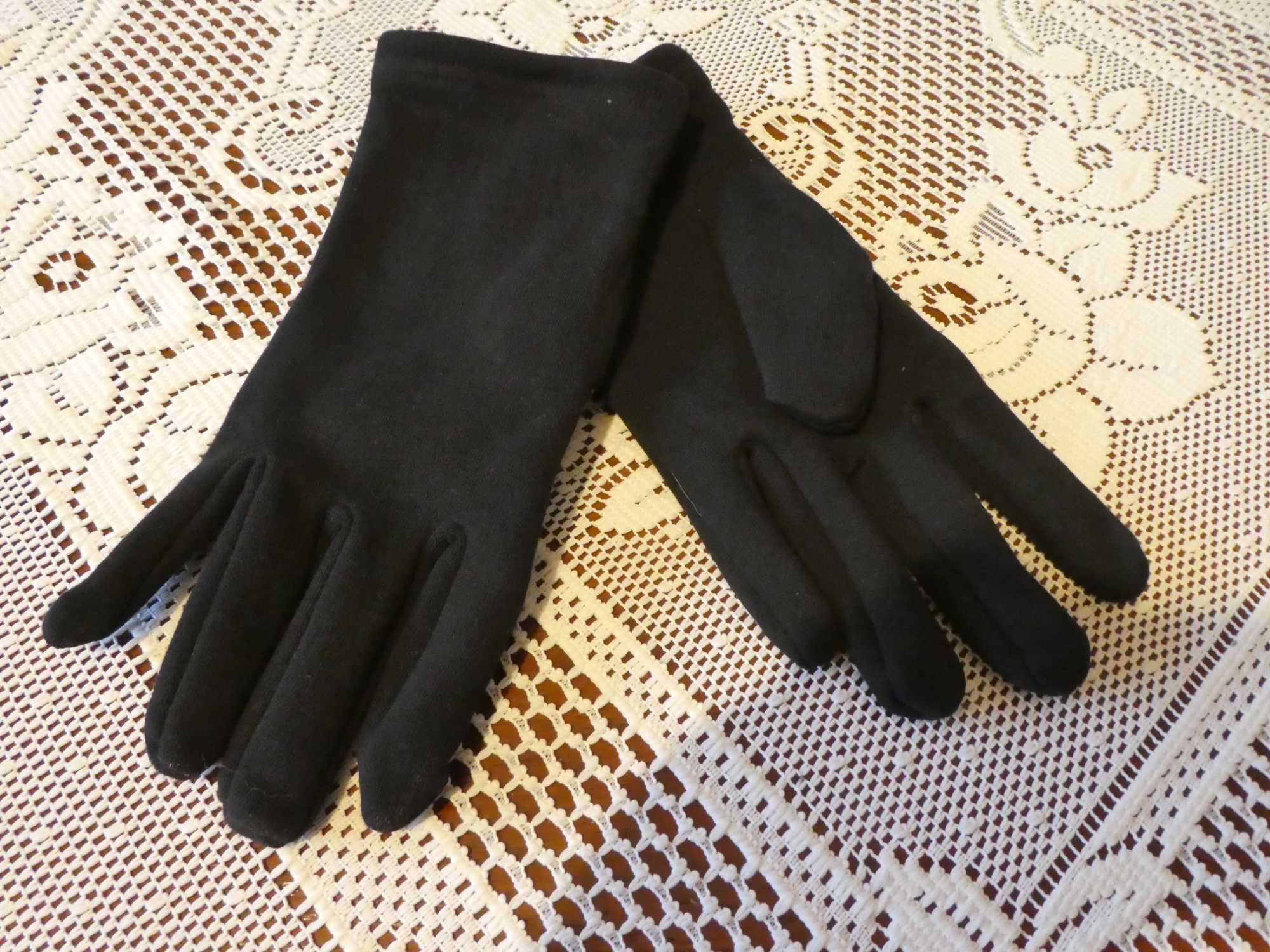 Rękawiczki zimowe wojskowe,czarne wz 93 mon z czasów LWP