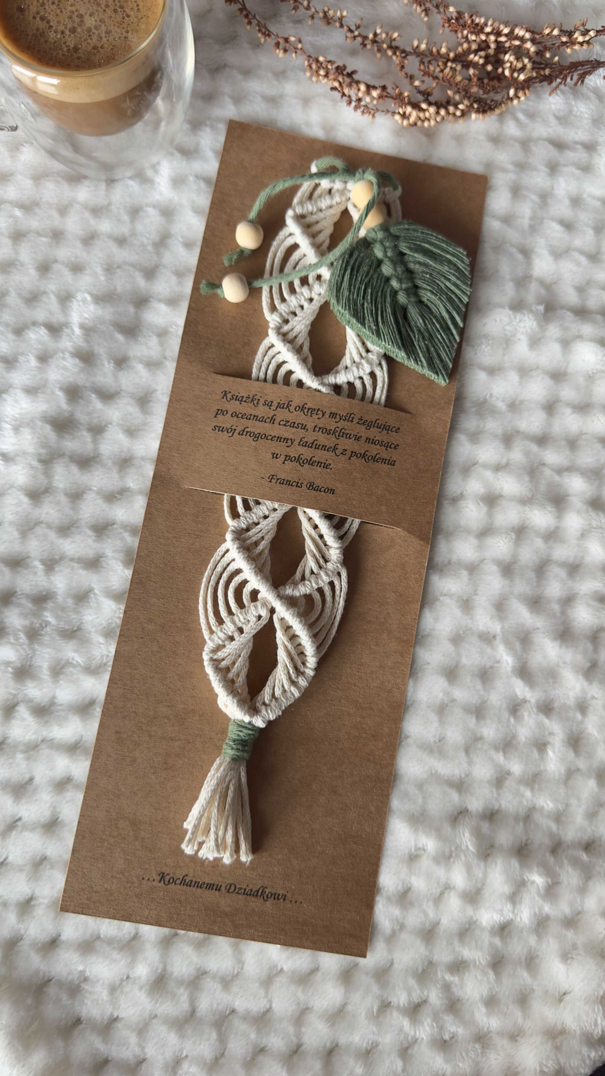 Zakładka do książki Handmade Makrama Pomysł na prezent\upominek