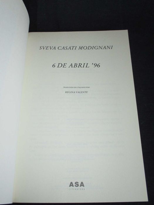 Livro 6 de Abril 96 Sveva Casati Modignani