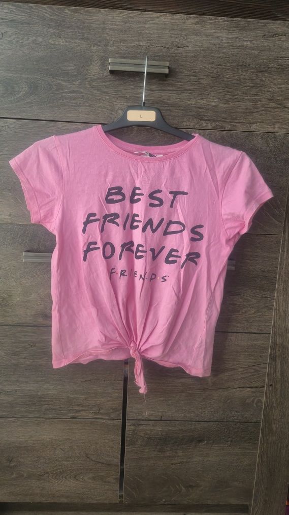 T-shirt z wiązaniem dla dziewczynki r. 134/140