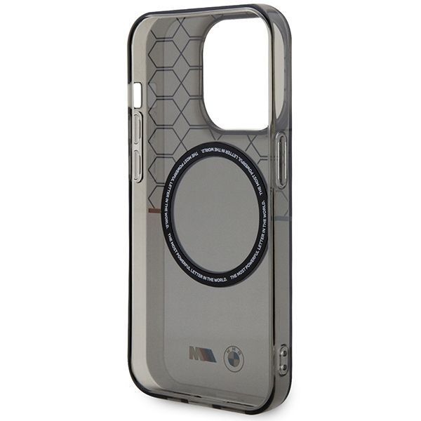 Etui BMW Pattern MagSafe do iPhone 14 Pro Max 6.7" Szary