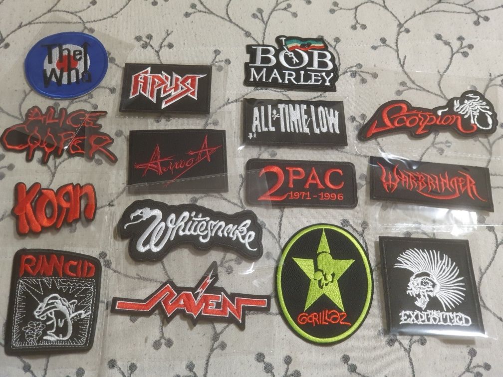 Patch/emblema bandas rock e metal