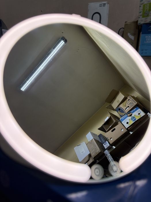 Piękne, podróżne, podświetlane lustro do makijażu LED, 3 tryby