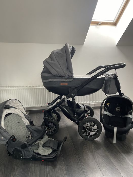 Wózek Columbia 3 w 1 + fotelik Cybex Aton 5 z adapterami
