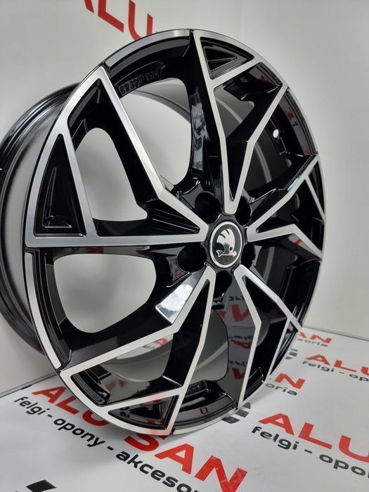 Nowe alufelgi SKODA 18" 5x112 KaroQ KodiaQ Octavia SuperB - Czarne