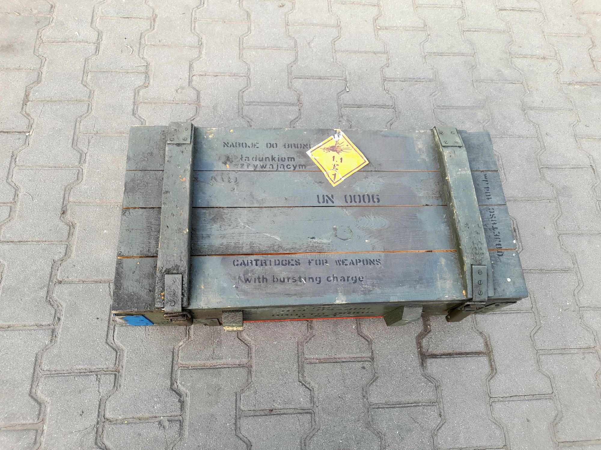 Skrzynia wojskowa PG-7 Drewniana