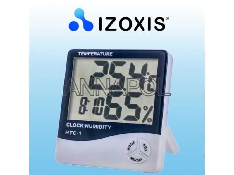 zegar biurkowy budzik alarm z temperaturą otoczenia i wilgotnością