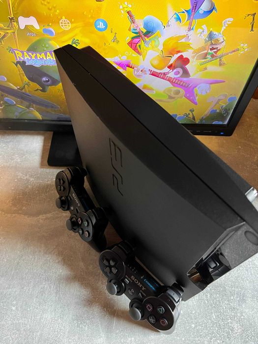 PlayStation 3 PS3 4 Slim 320gb с играми 1 джойстик плойка ПС детям