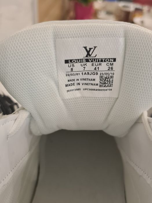 Кросівки Louis Vuitton Trainer Sneaker White Black Кроссовки Луи Витон