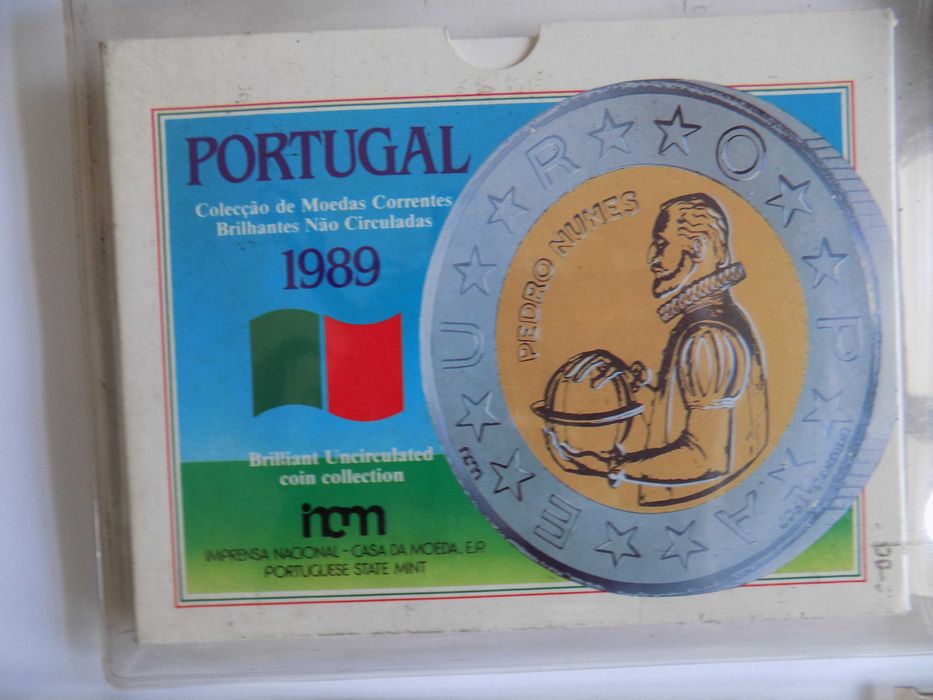 >3 Carteiras anuais de moedas escudo BNC