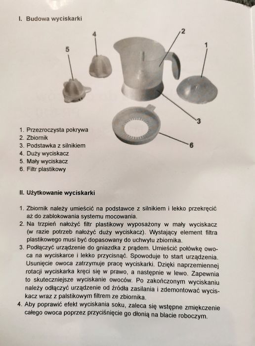 Wyciskarka do owoców / cytrusów - Prosense PR-810