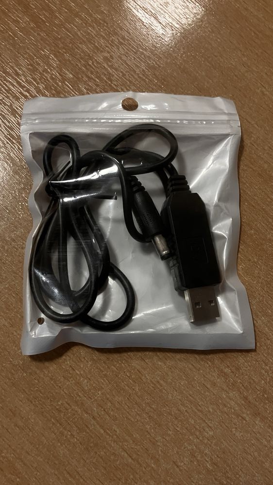 Кабель для WI-FI роутера - перехідник 12В 5.5*2.1 mm USB-DC 12V