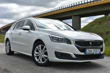 BEZWYPADKOWY Peugeot 508 1.6HDI Lift 2016r FULL LED Navi Skóra Panoram