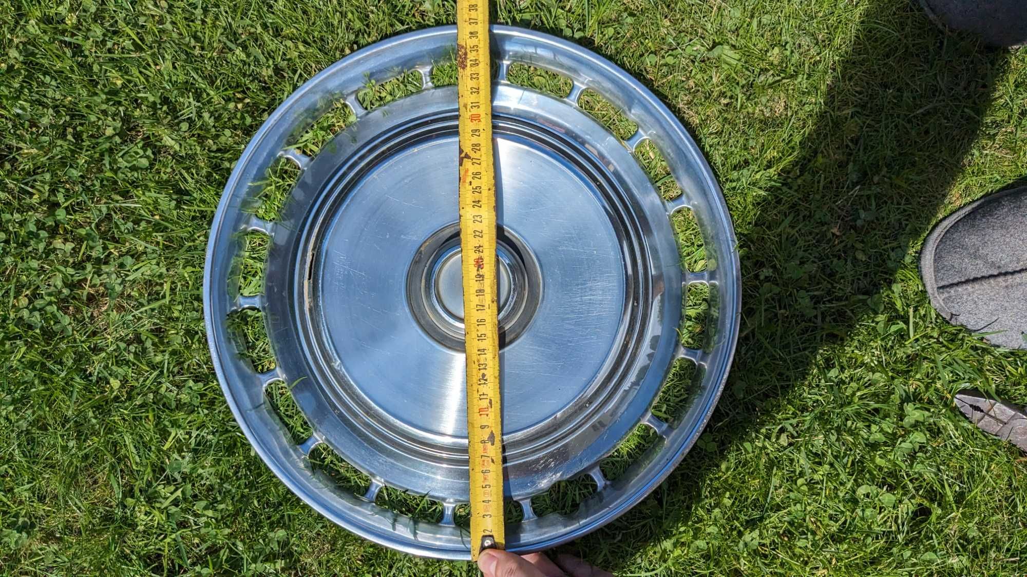 Kołpaki Chromowane 4x sztuki Retro PRL Vintage - Stal Chrome Połysk
