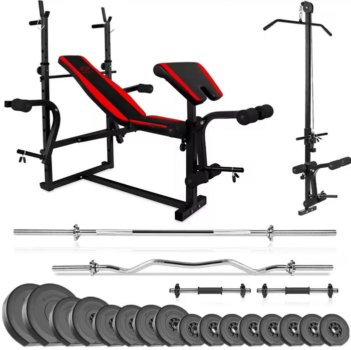 Zestaw Kulturystyczny z ławką