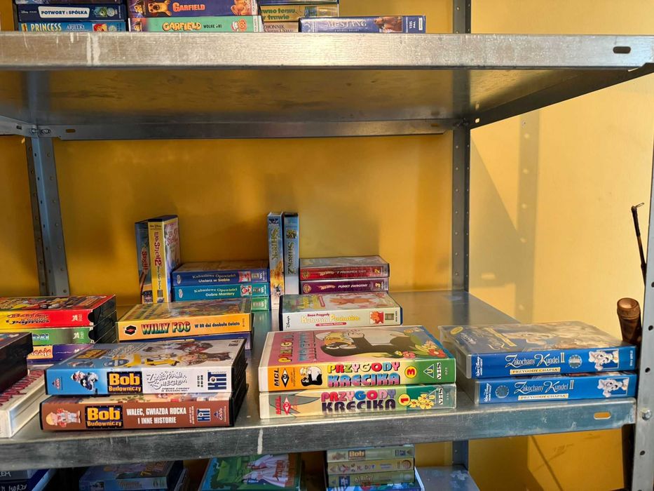 Kasety VHS bajki oryginały, serie.