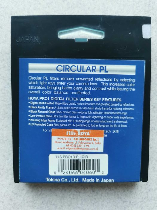 Filtr polaryzacyjny HOYA Pro1 Digital - 77mm