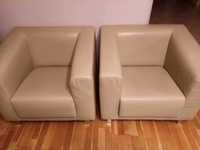 Dwa skórzane fotele