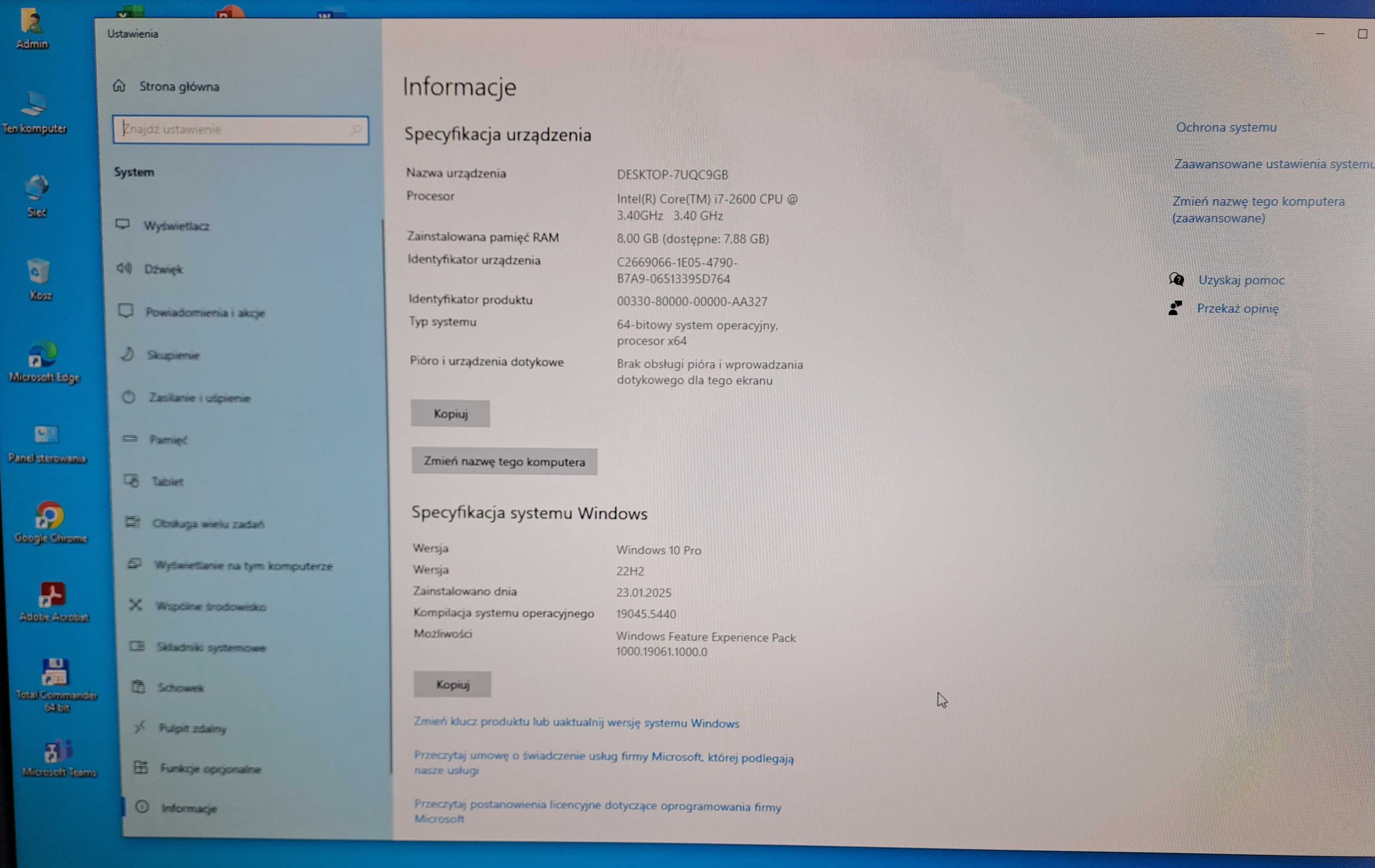 DELL OptiPlex 790 SFF Core i7-2600 3.40GHz 8GB DDR3 SSD 128GB Win10Pro