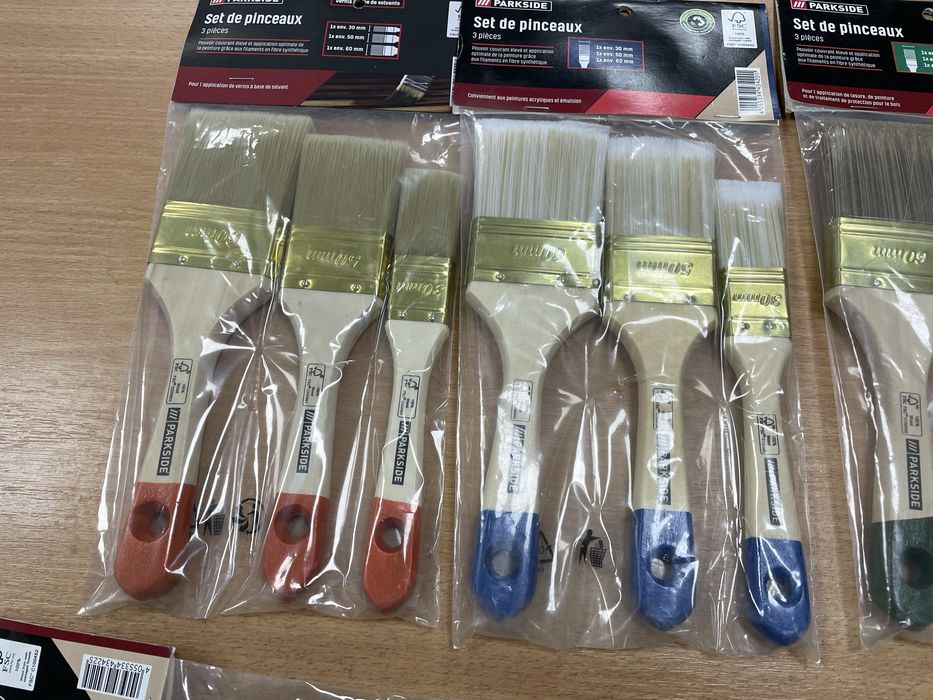 Набір малярних пензлів 3шт звичайні/радіаторні (ціни та інфа в описі)