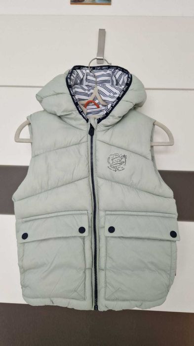 Jak nowa miętowa kamizelka bezrękawnik C&A 98 dla dziecka