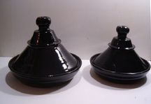 Tajine em Barro - Louça de barro vermelho vidrado