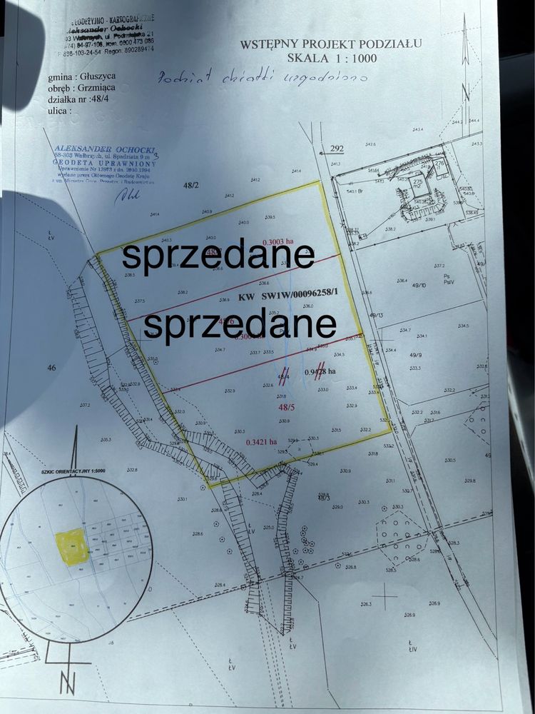 Działka w Łomnicy 9500 m2