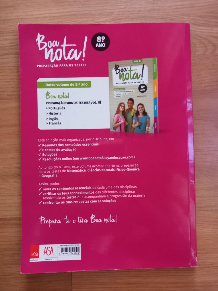 Preparação para os testes 8°ano - volume l