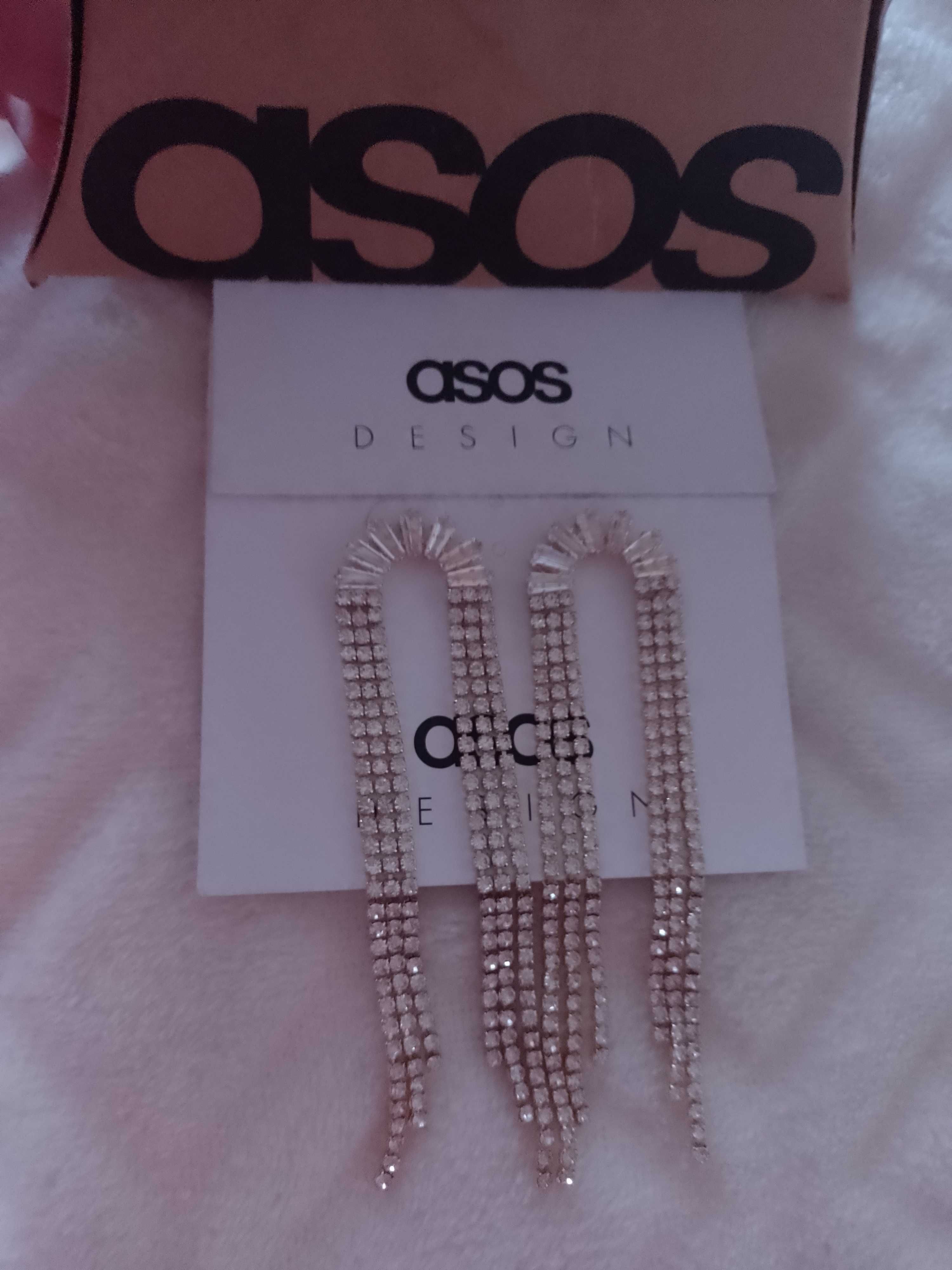 ASOS/ Długie, Bogato zdobione kolczyki z Londynu, NOWE