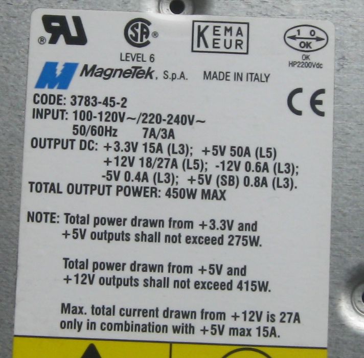 Magnetek 3783-45-2 блок питания