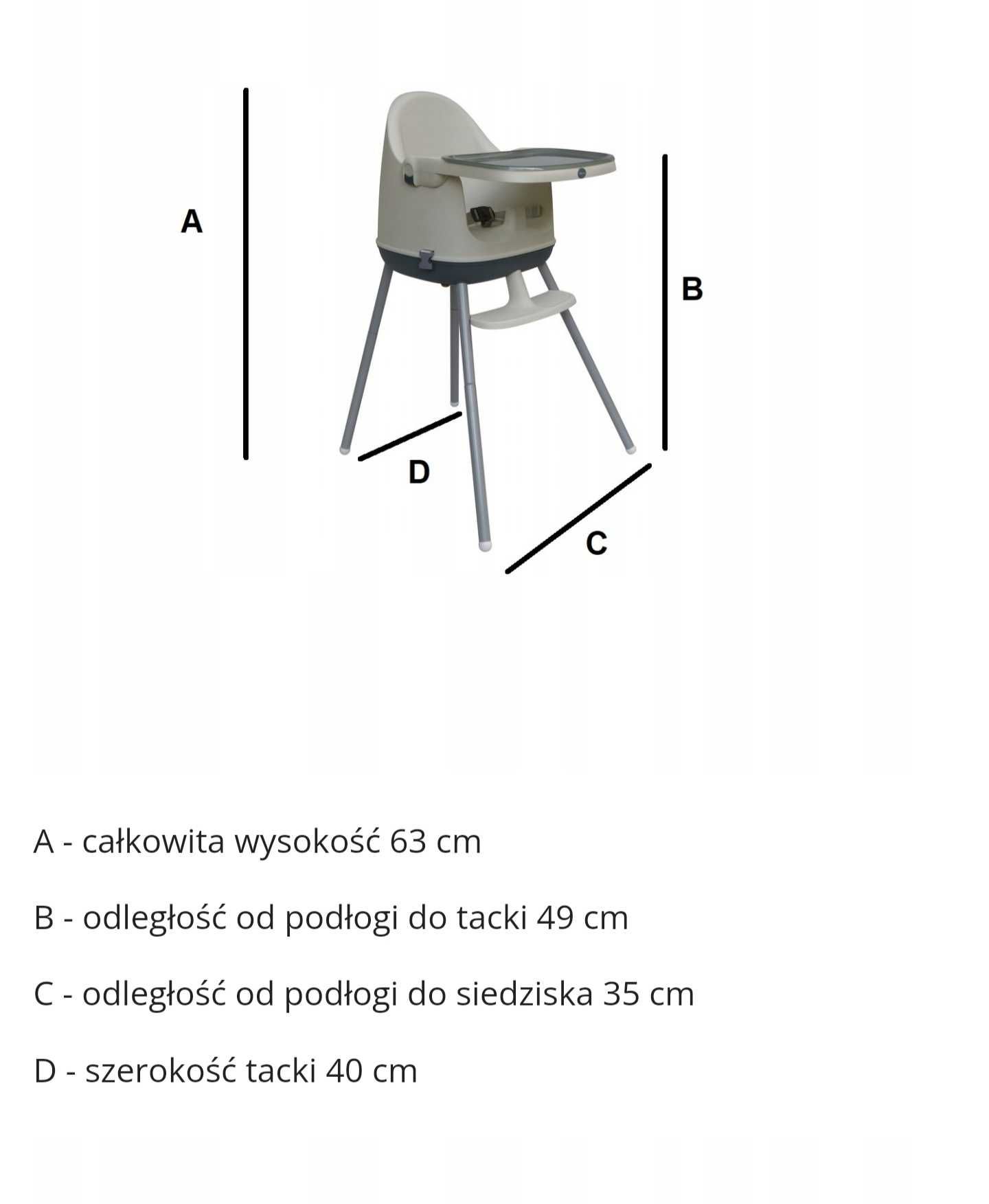 Krzesełko do karmienia 3w1 Mamabrum