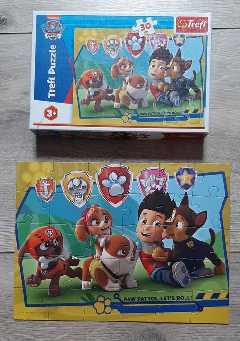 10. Puzzle Trefl Bing, Kicia Kocia, Psi Patrol, Myszka Mickey