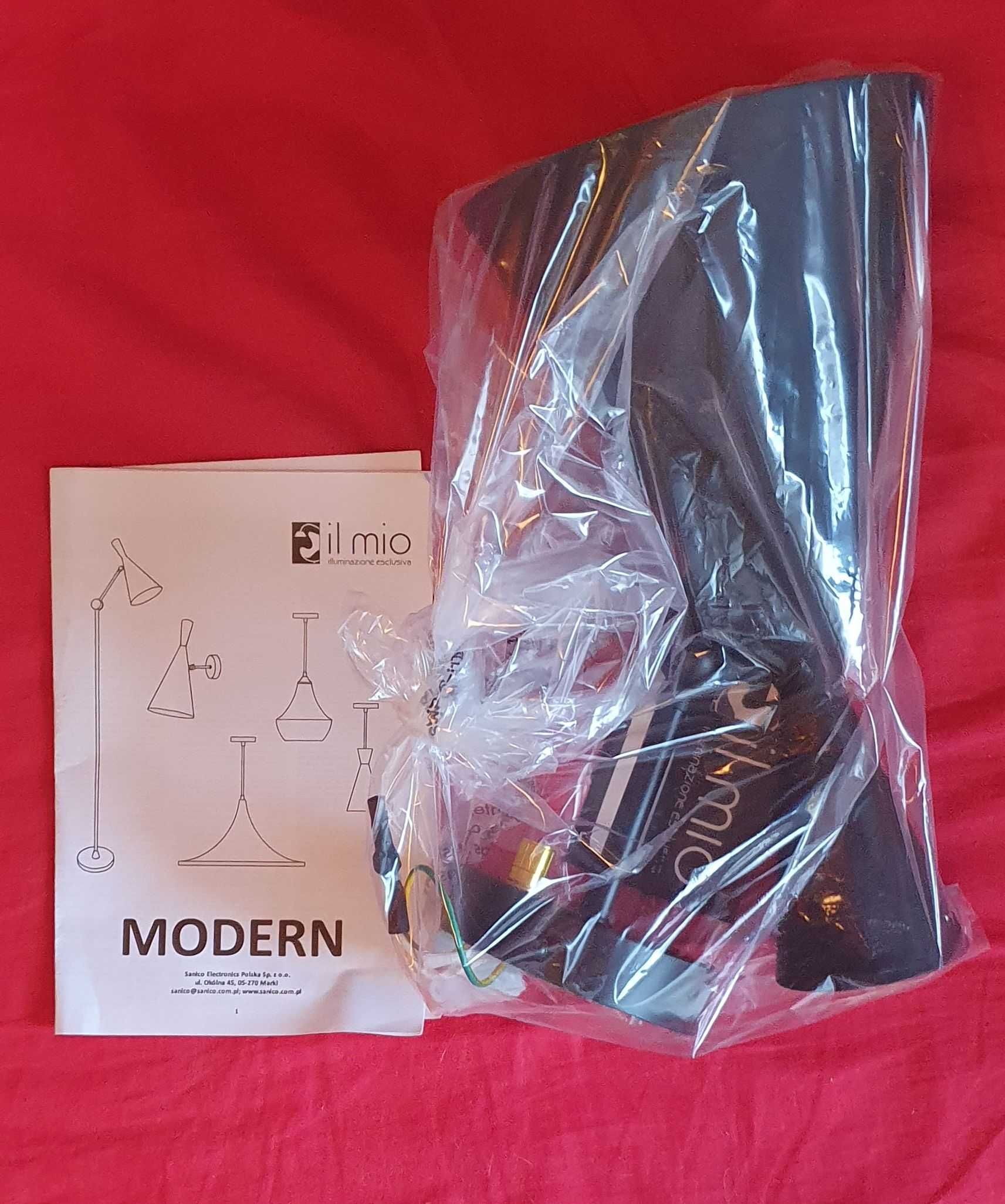 Kinkiet MODERN C-B Czarno-złoty E27 ruchomy