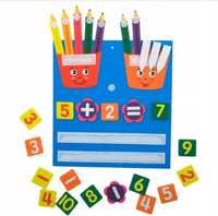 Filcowa zabawka matematyczna dla dzieci Montessori