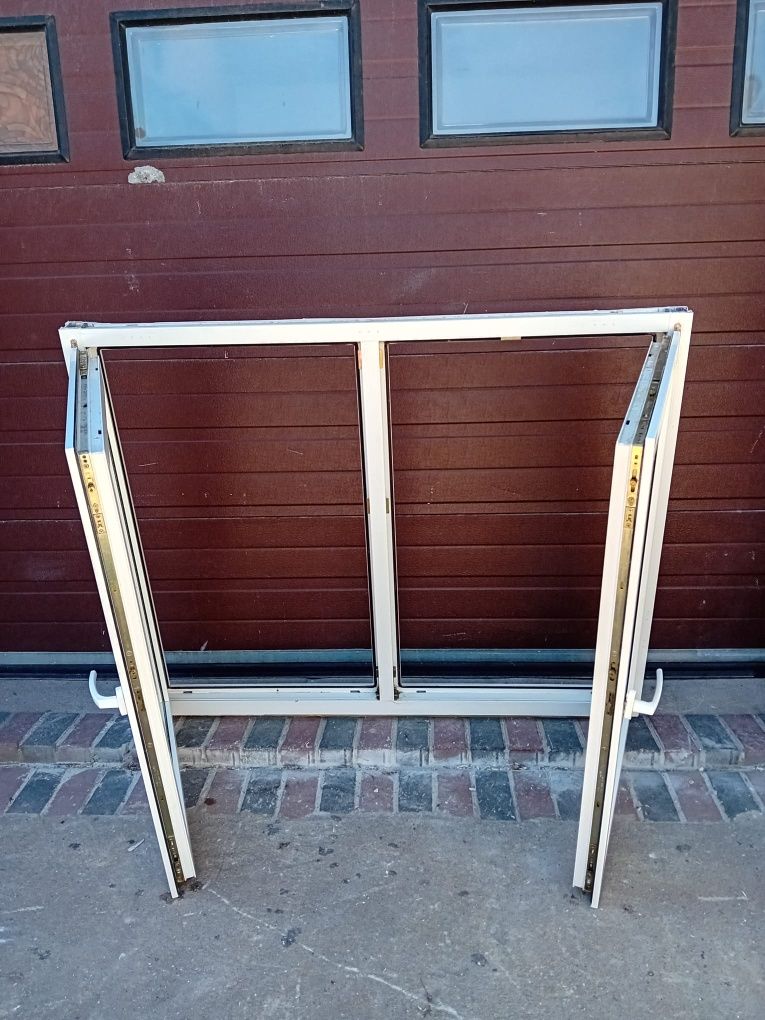 Okno dwuskrzydłowe okna 146x120 PCV plastikowe DOWÓZ CAŁY KRAJ