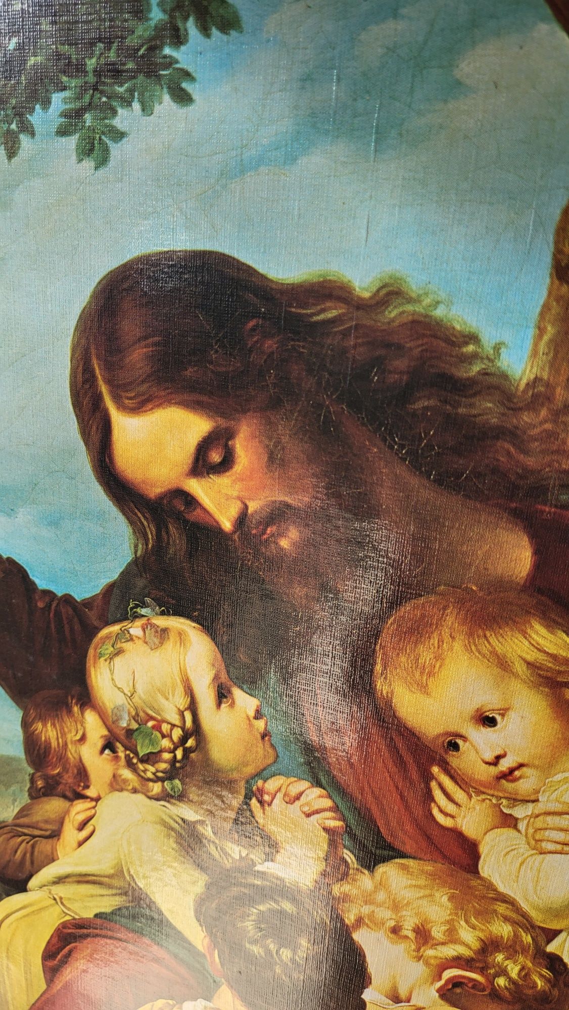 Oleodruk "Niech małe dzieci przyjdą do mnie"
Carl Christian Vogel von