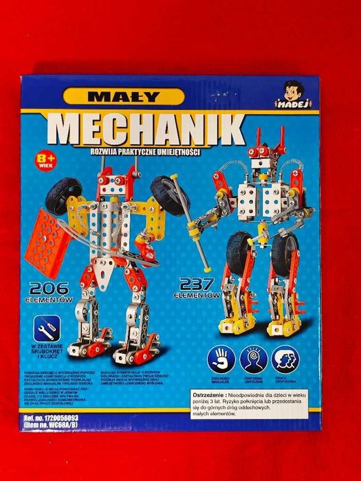 Madej Zestaw konstrukcyjny mały Mechanik 237el