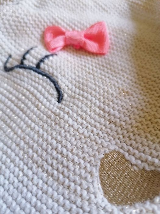 Sweter złota nitka r. 80