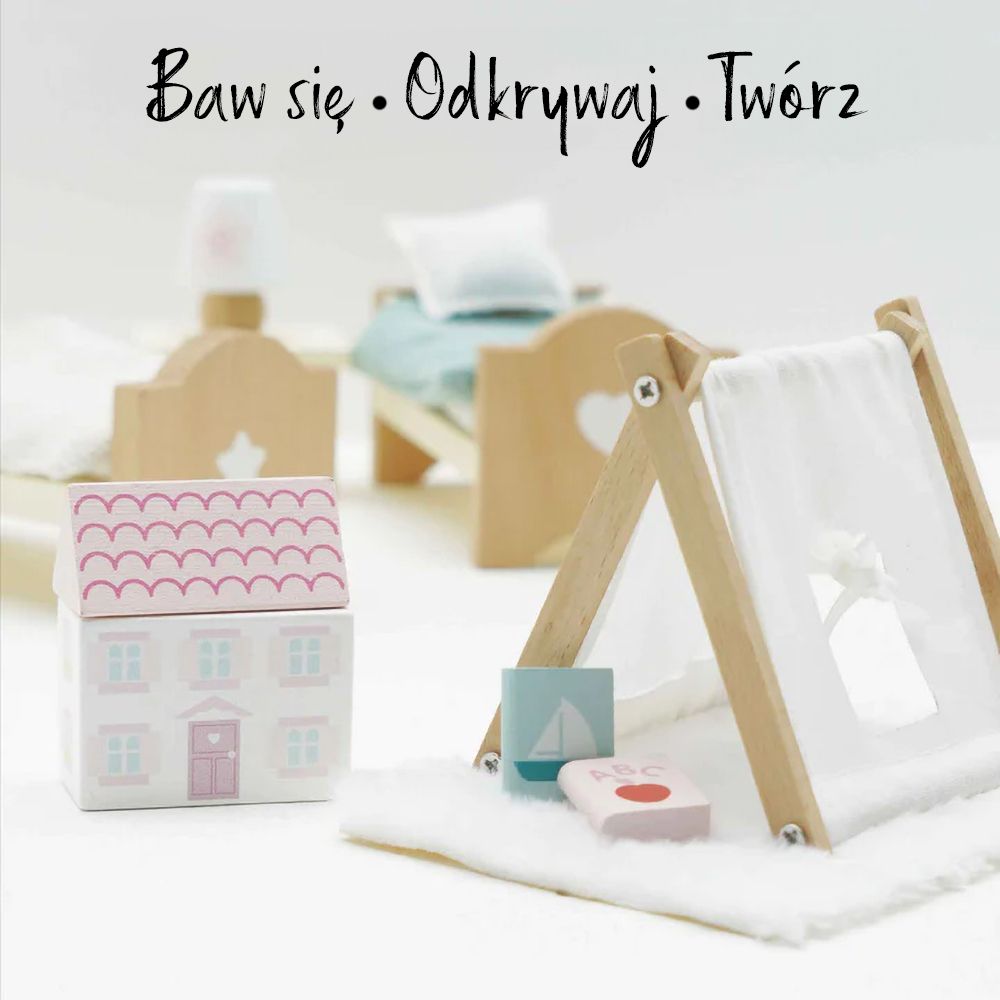 Drewniane mebelki do domku dla lalek pokój Daisylane, Le Toy Van