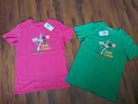 Bluzeczki kolor różowy i zielony
