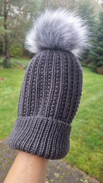 Czapka handmade 100% wełny merino