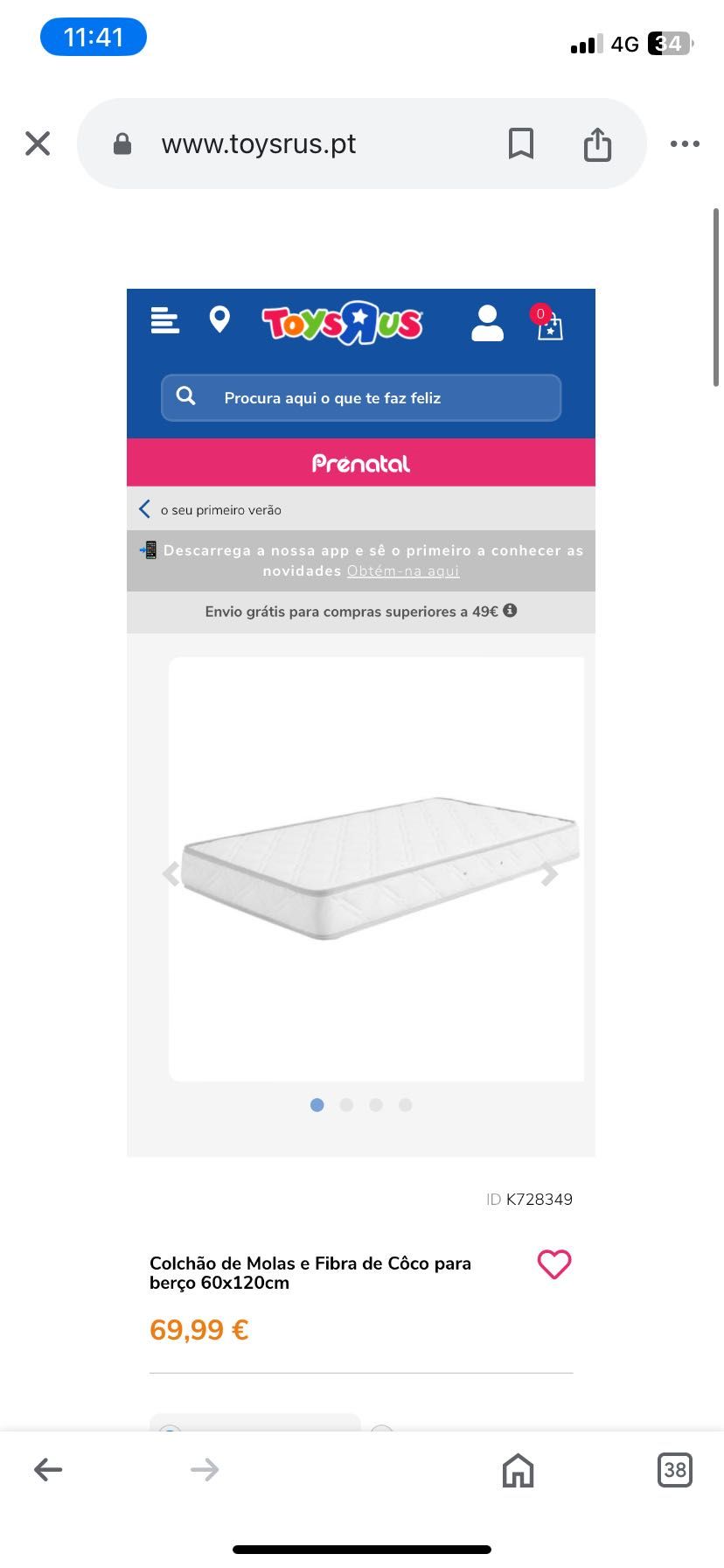 Berço ikea  + Colchão fibra de coco