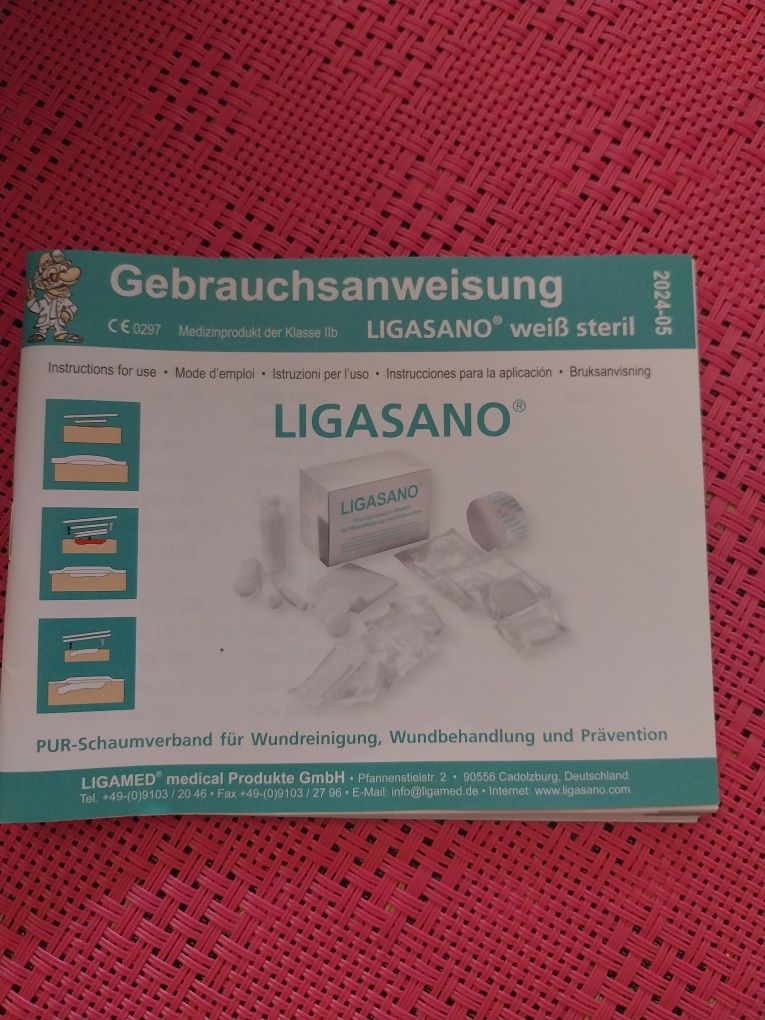 Ligasano 15×10×1 opatrunek na gąbce