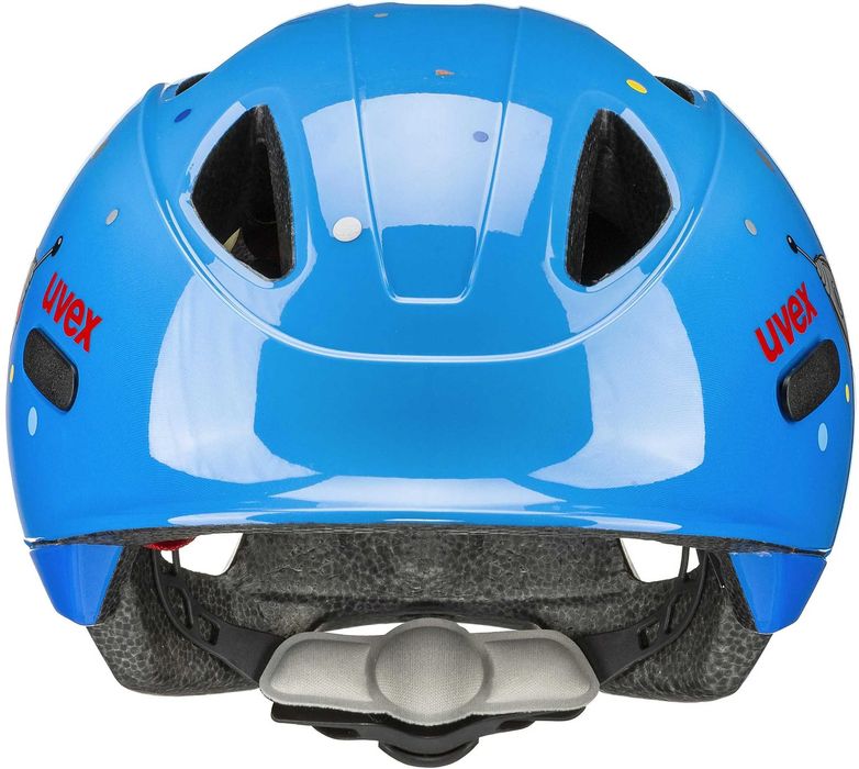 Kask rowerowy UVEX Oyo niebieski z rakietą rozmiar S (45cm-50cm)
