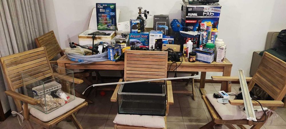 Aquarismo - aquarios e acessorios para agua salgada e doce