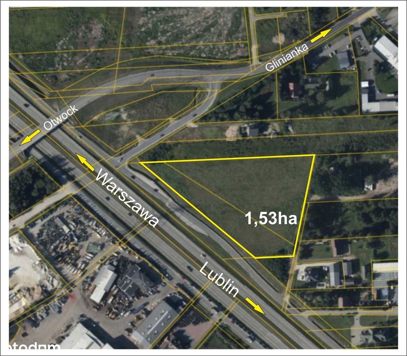 Działka 1,53 ha Wola Ducka